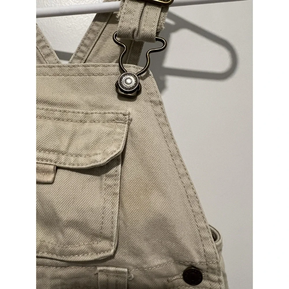 Vintage‎ Old Navy Baby Overalls Khaki Size 12-18 Months Pockets